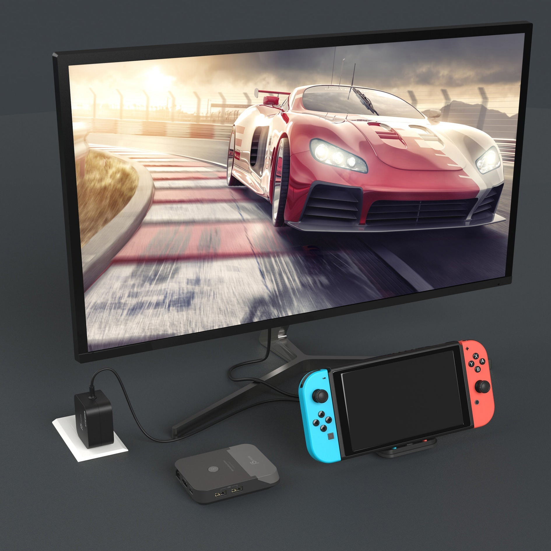 Док-станція J5CREATE Mini Docking Station for Nintendo Switch (JCD620-N)