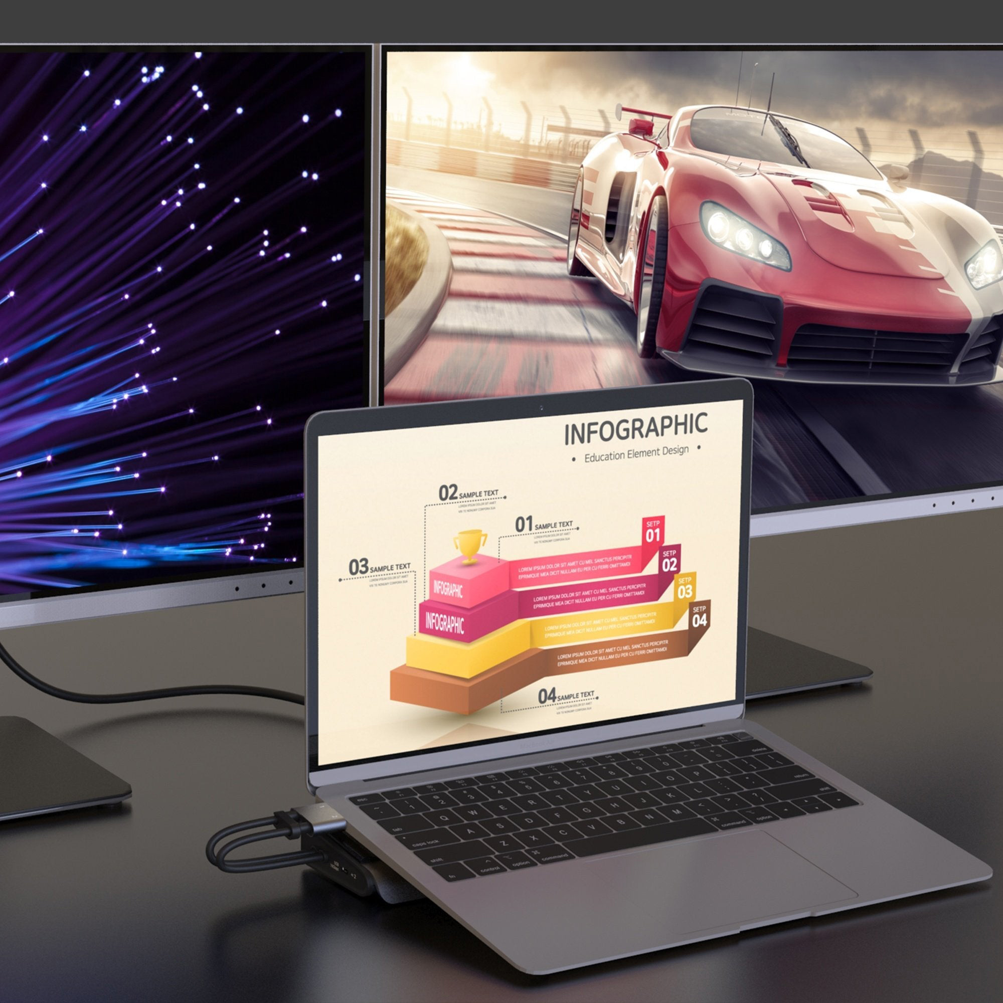Док-станція J5CREATE 12-in-1 M.2 NVMe USB-C Gen 2 Docking Station (JCD552-N)