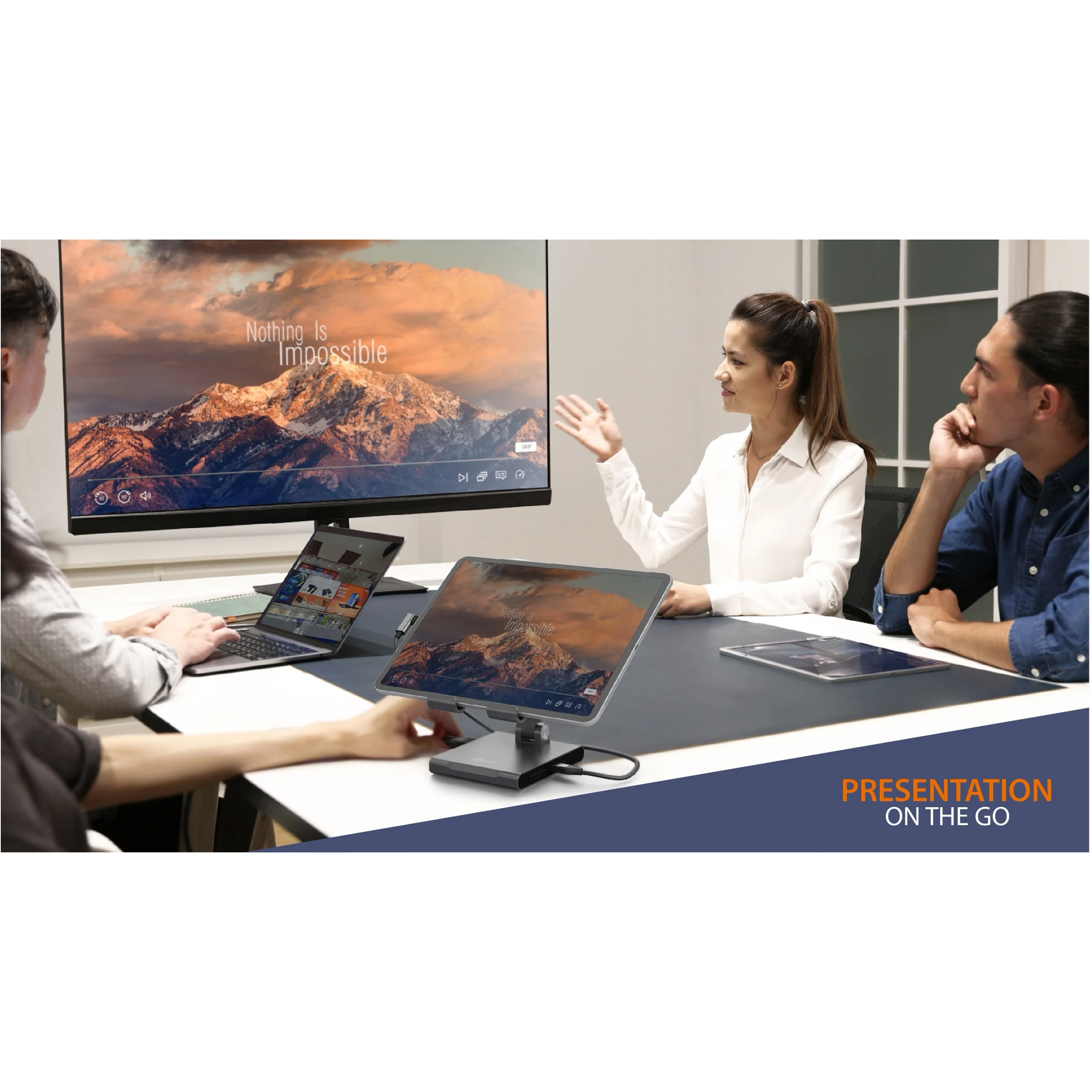 Док-станція для планшета J5CREATE Multi-Angle Stand with Docking Station for iPad Pro (JTS224-N)
