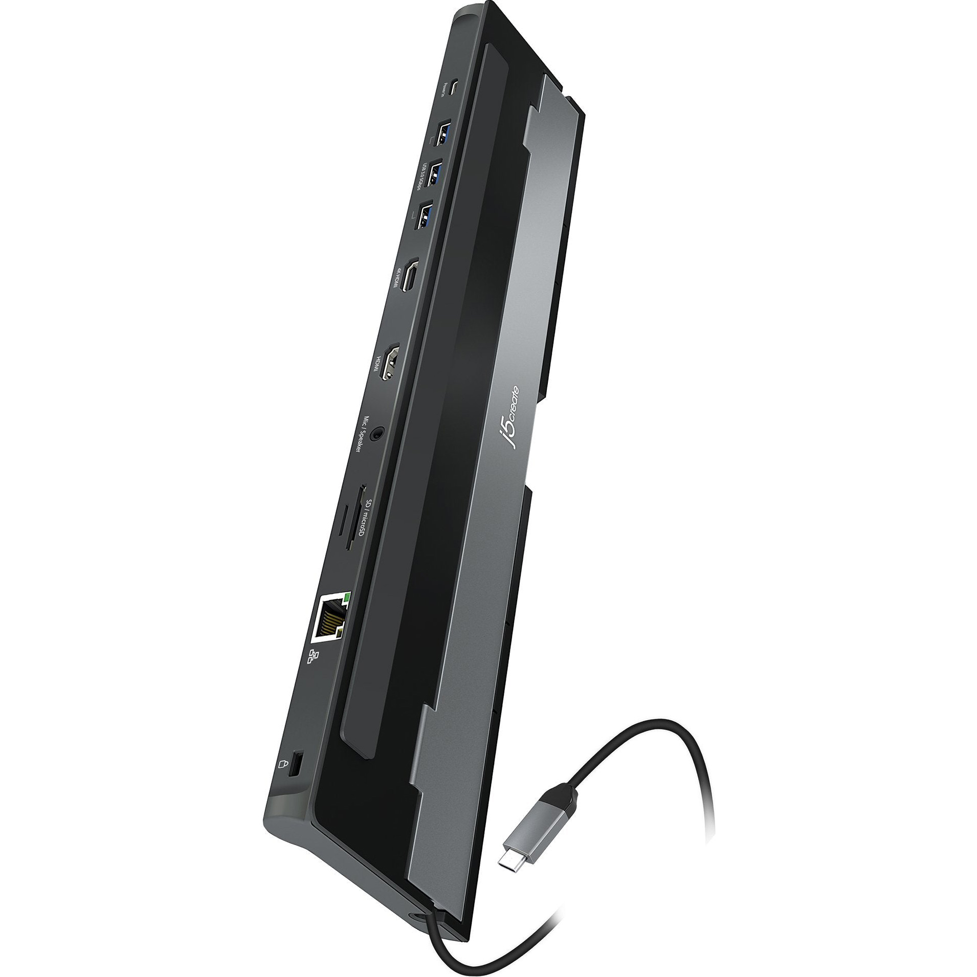 Док-станція J5CREATE 10-in-1 USB-C Dual HDMI Docking Station (JCD542-N)