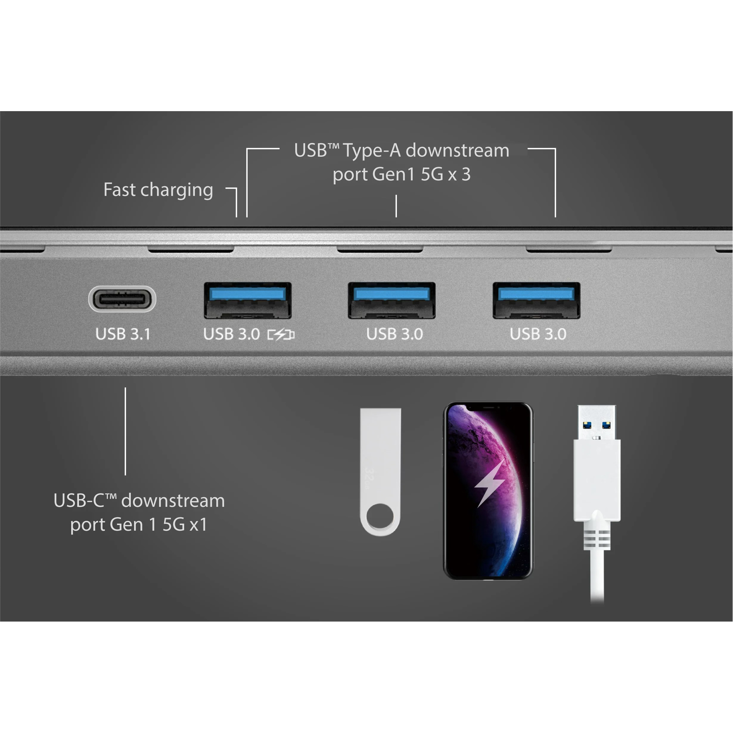 Док-станція J5CREATE 13-in-1 USB-C Triple Display Docking Station (JCD543-N)