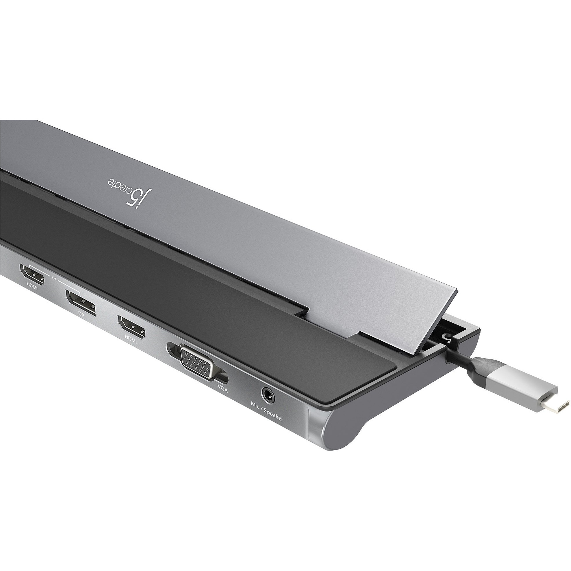 Док-станція J5CREATE 13-in-1 USB-C Triple Display Docking Station w/100W PD Adapter (JCD543P-EN)