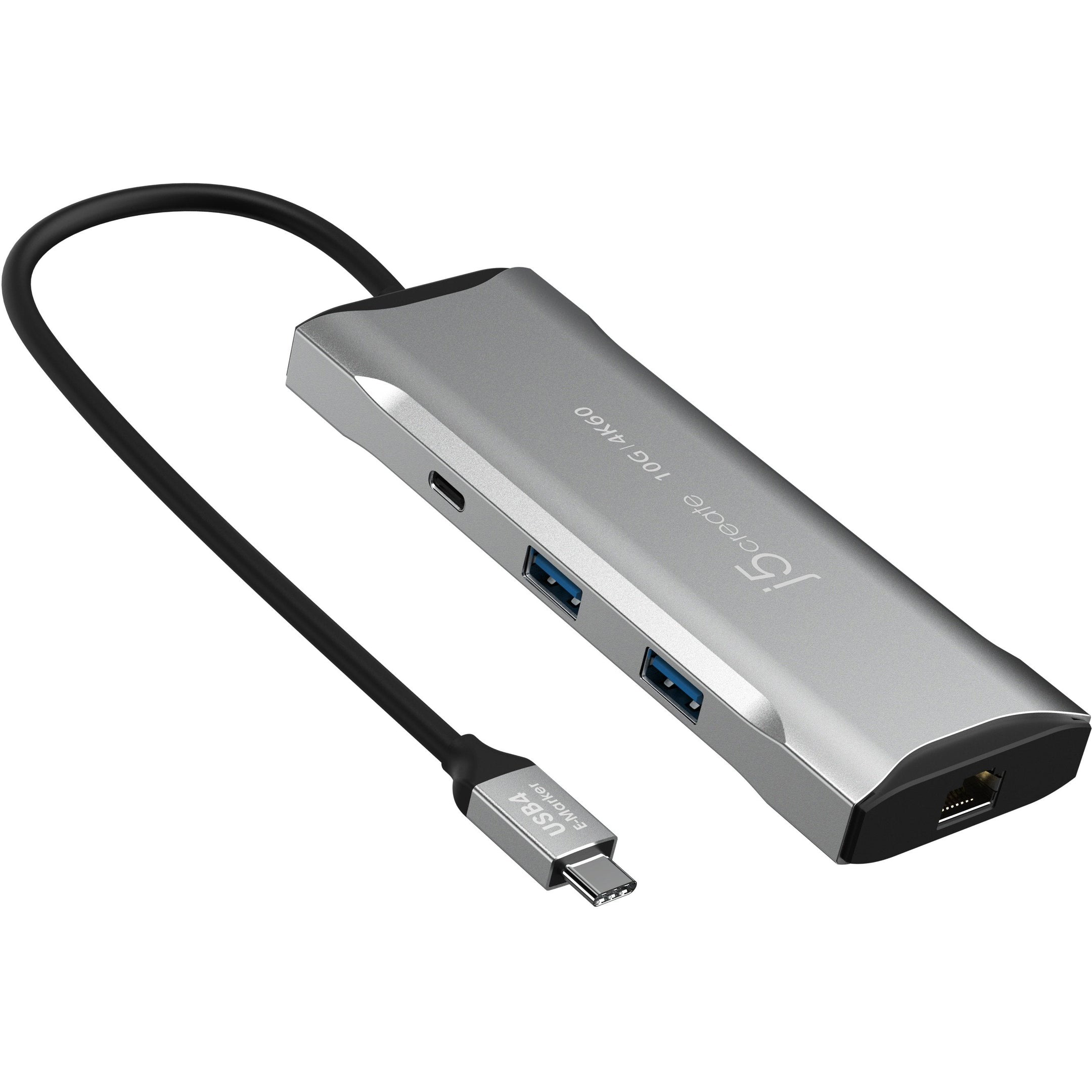 Порт-реплікатор J5CREATE 7-in-1 4K60 Elite USB-C 10Gbps Mini Dock (JCD393-N)