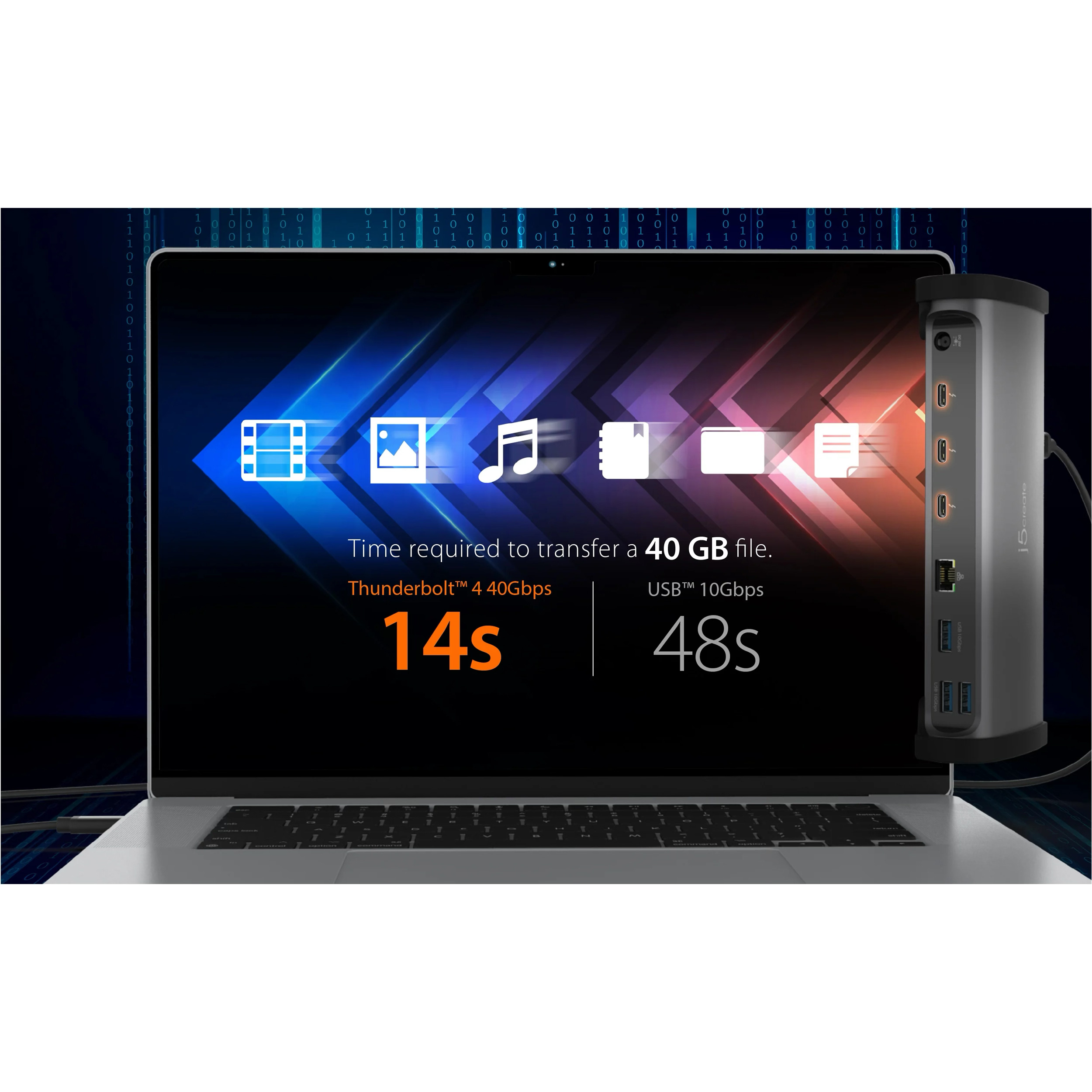 Док-станция J5CREATE 11-in-1 8K Thunderbolt 4 Docking Station (JTD562-EN)