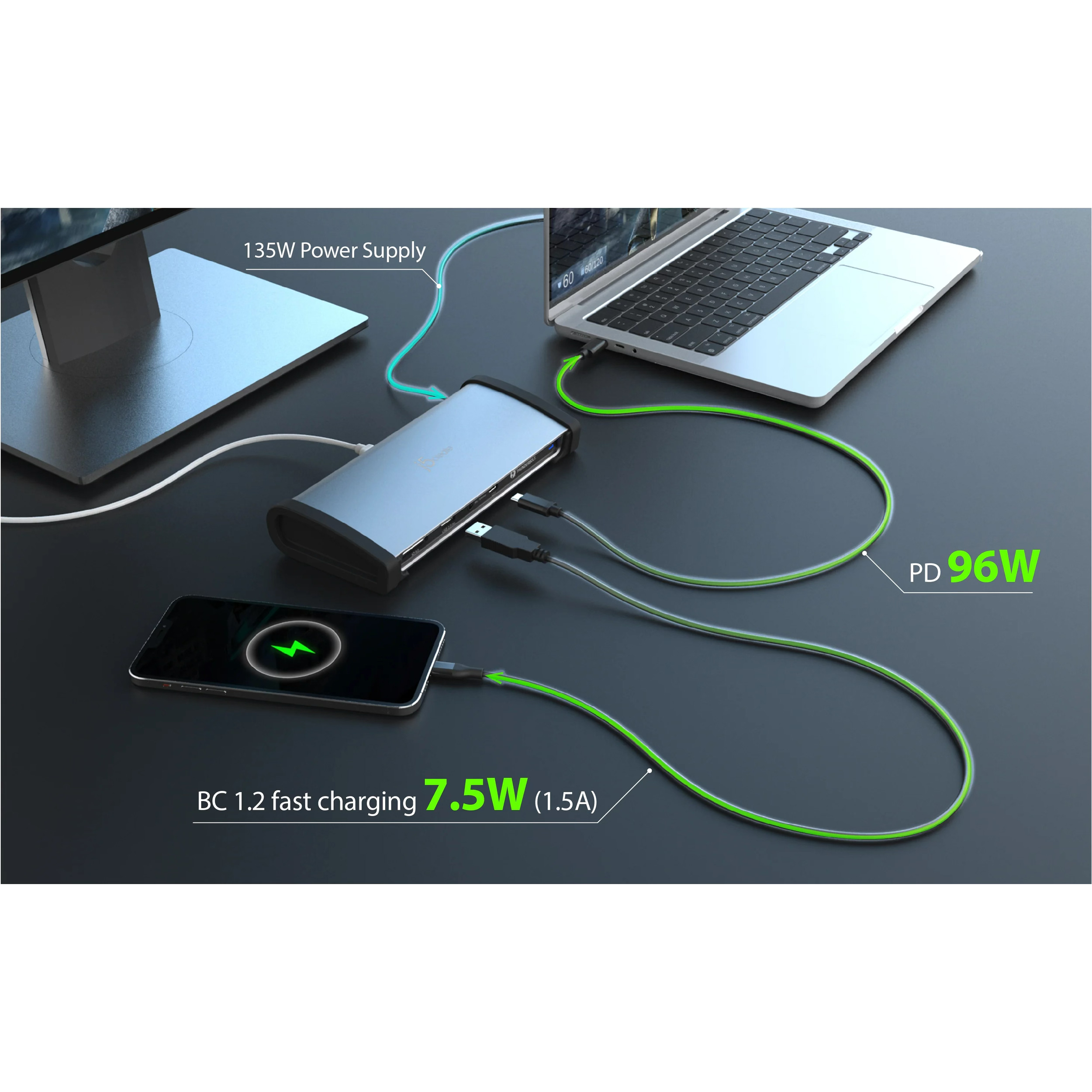 Док-станция J5CREATE 11-in-1 8K Thunderbolt 4 Docking Station (JTD562-EN)
