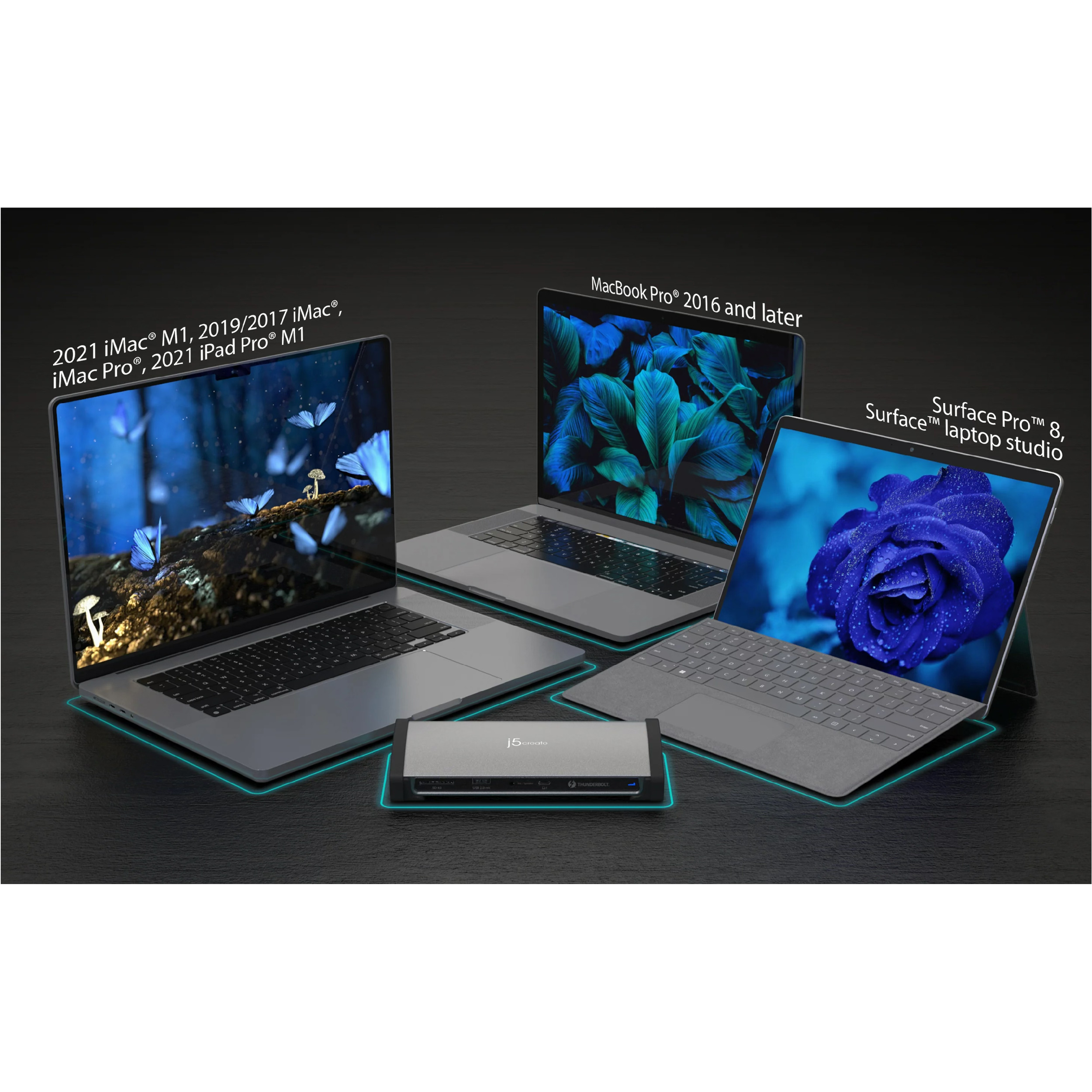 Док-станция J5CREATE 11-in-1 8K Thunderbolt 4 Docking Station (JTD562-EN)
