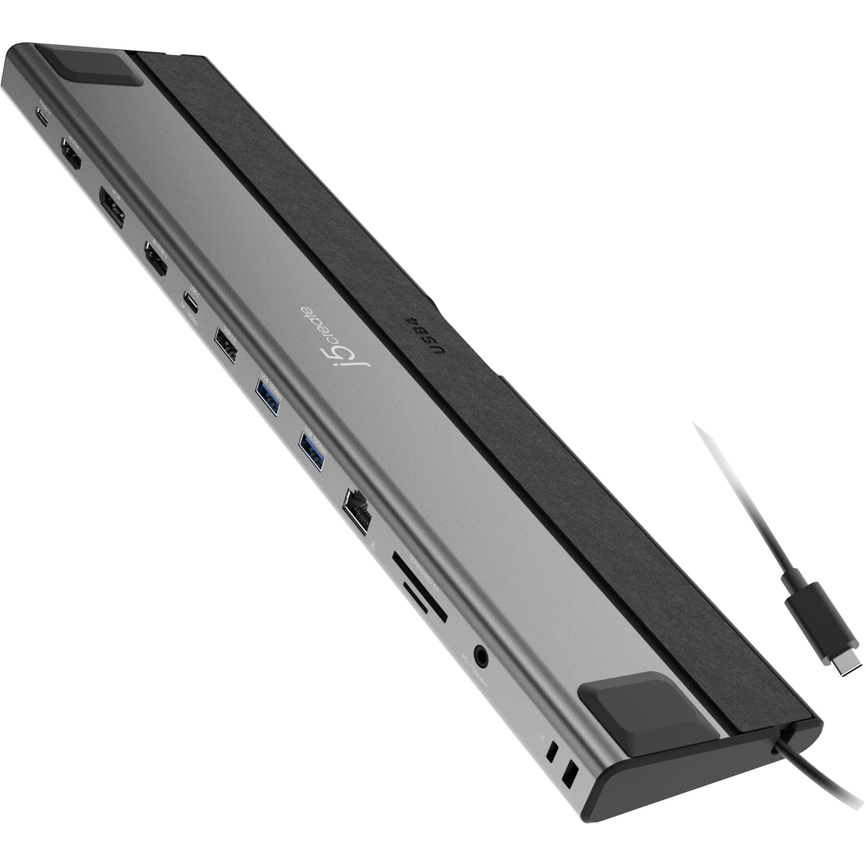 Док-станція J5CREATE 12-in-1 USB4 Triple 4K Display Docking Station (JCD554-N)