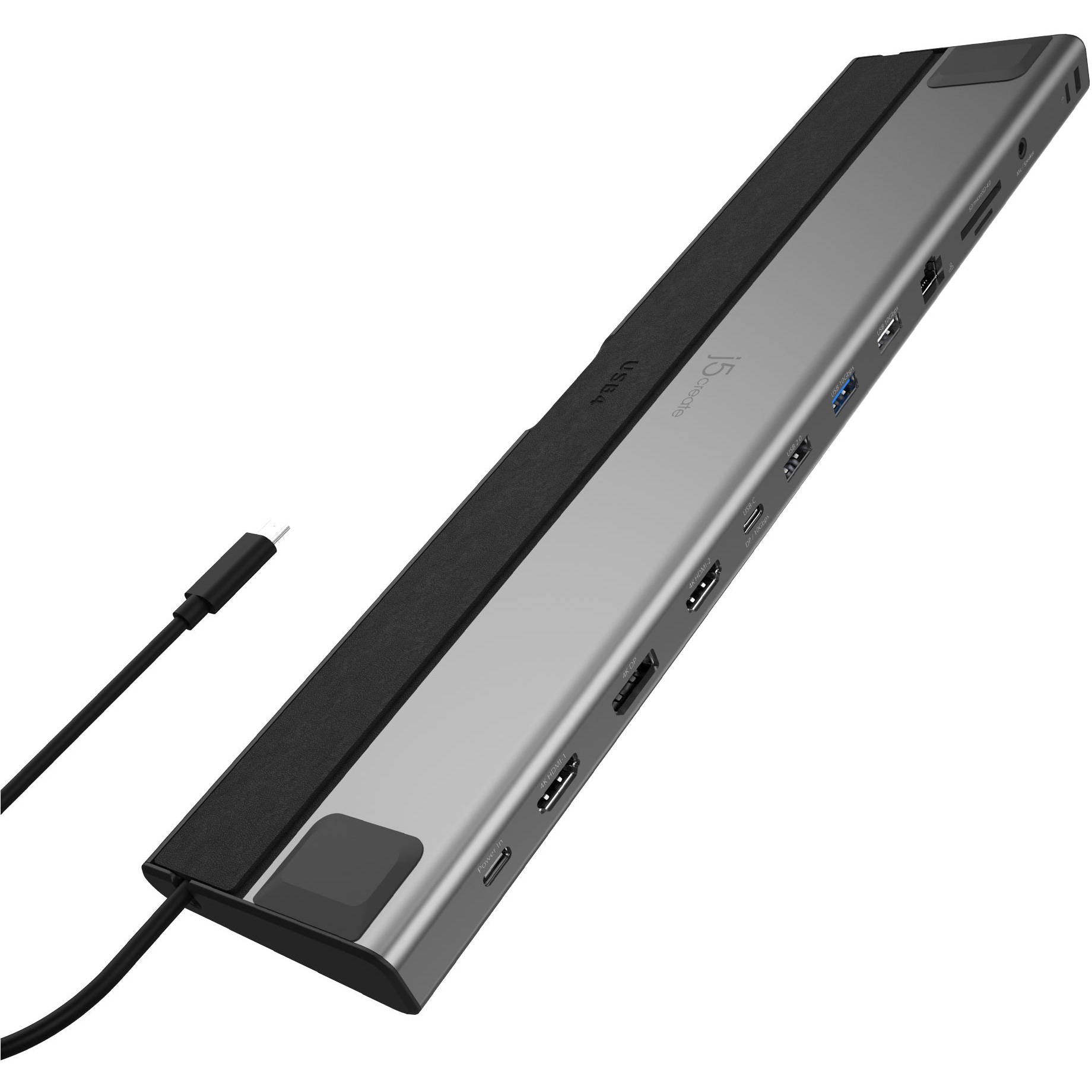 Док-станція J5CREATE 12-in-1 USB4 Triple 4K Display Docking Station (JCD554-N)