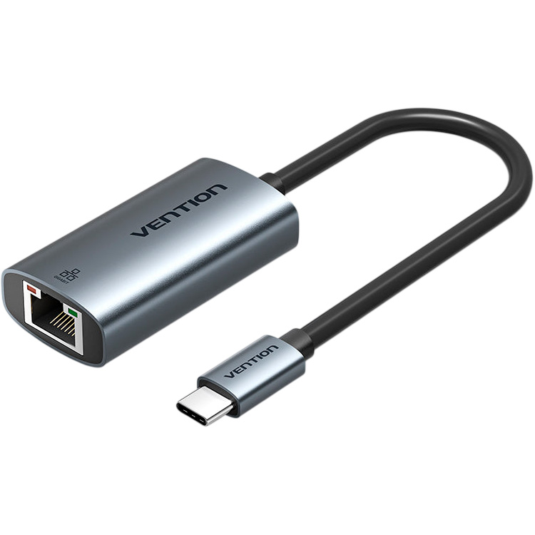 Адаптер VENTION USB Type-C - Ethernet RJ45 1000Mb Gray (CFPHB)