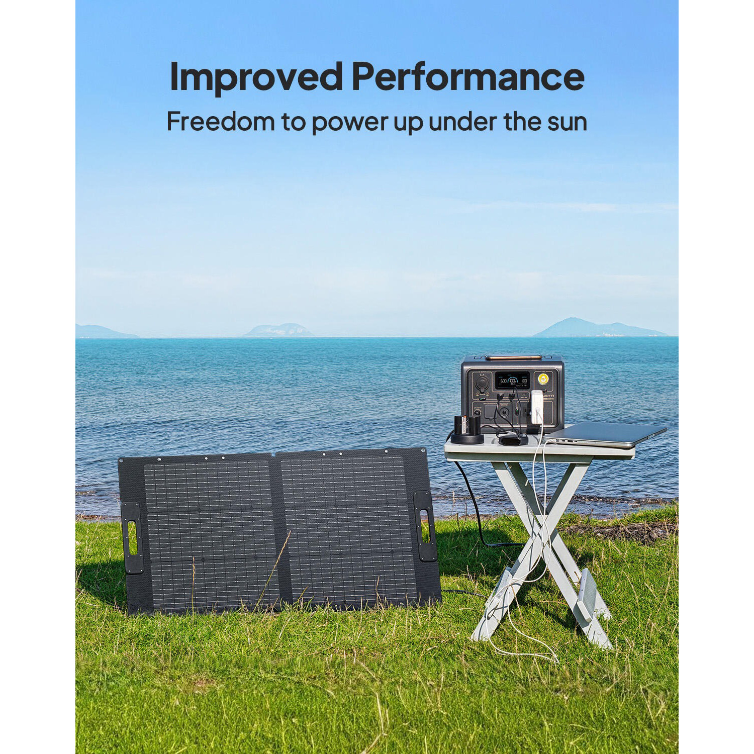 Портативная солнечная панель BLUETTI PV100D 100W