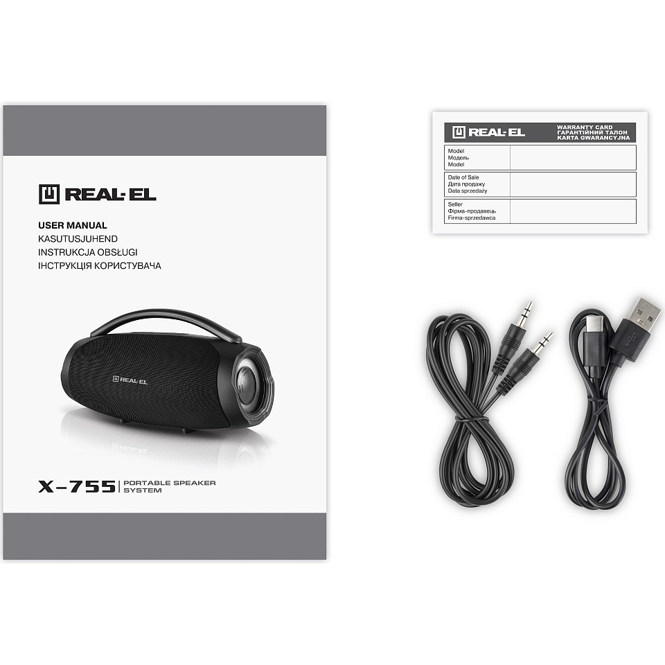 Бумбокс REAL-EL X-755 Black