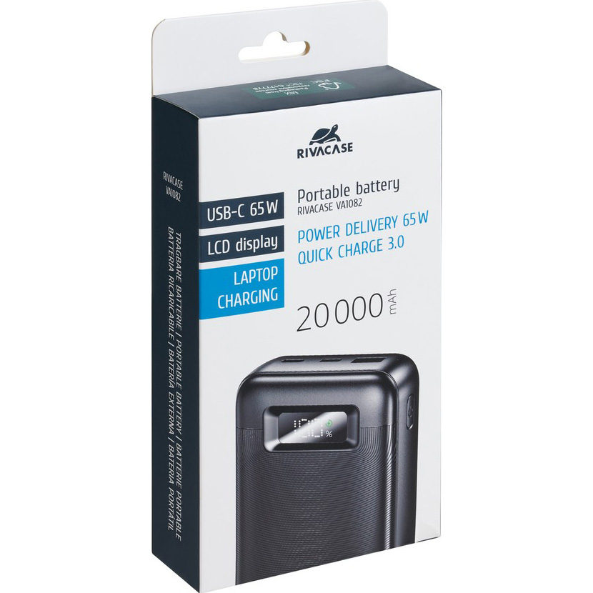 Повербанк RIVACASE Rivapower VA1082 QC/PD 65W 20000mAh