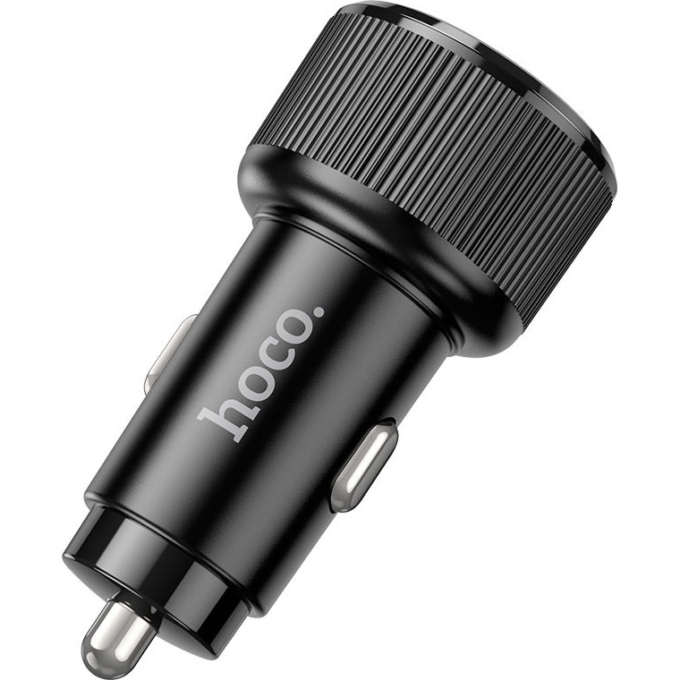 Автомобільний зарядний пристрій HOCO NZ14A Guerrero 1xUSB-C, 1xUSB-A, PD20W, QC3.0 Black (6942007620437)