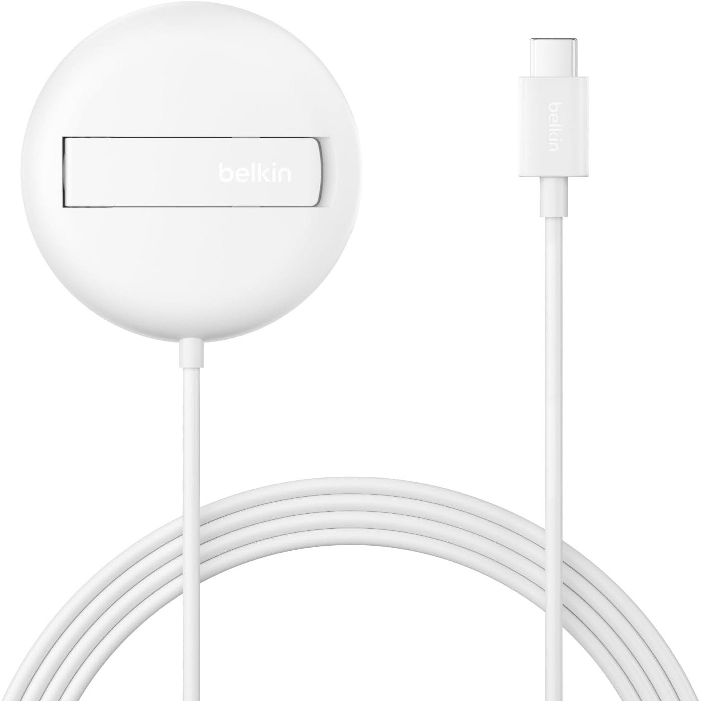 Бездротовий зарядний пристрій BELKIN Boost Up Charge Magnetic Wireless Charging Pad with Qi2 15W White (WIA011HQWH)