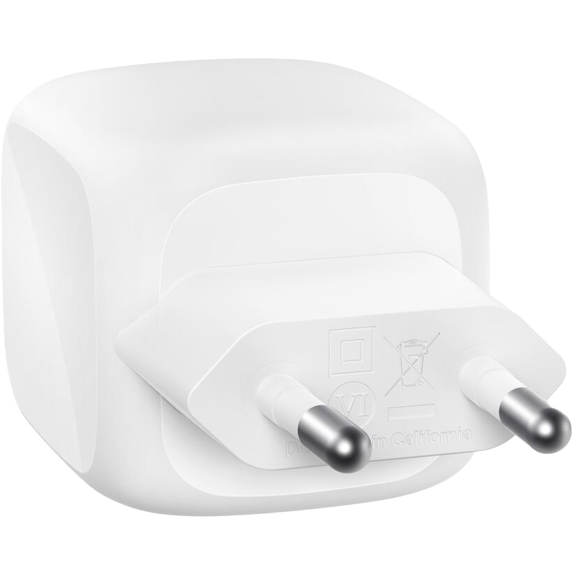 Зарядний пристрій BELKIN Boost Up Charge Pro Dual USB-C GaN Wall Charger 50W White w/Type-C cable (WCH019KQ1MWH-B6)