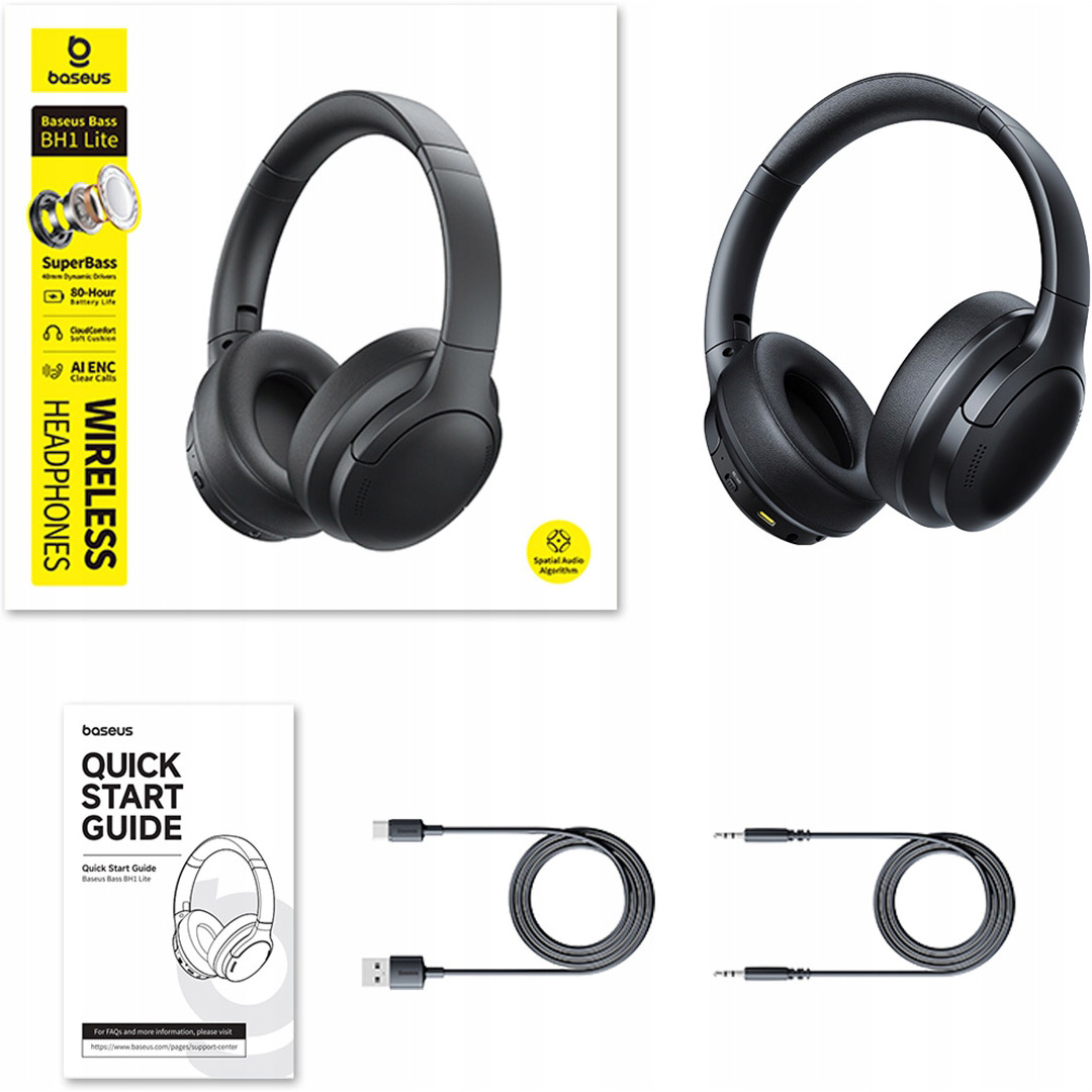 Навушники BASEUS Bass BH1 Lite Cosmic Black (A0203C00)