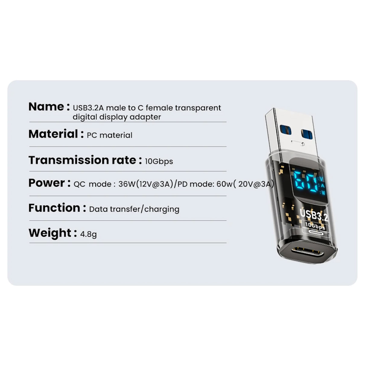 Адаптер OTG XOKO AC-230TCU USB-A to Type-C