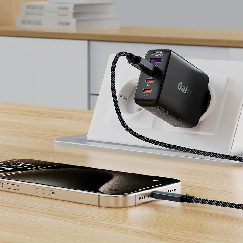 Кабель ACEFAST C19-04 USB-A to USB-C 1.2м Black