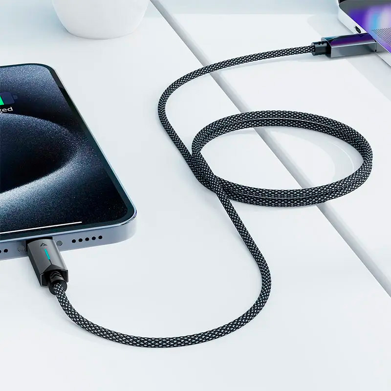 Кабель ACEFAST C19-04 USB-A to USB-C 1.2м Black