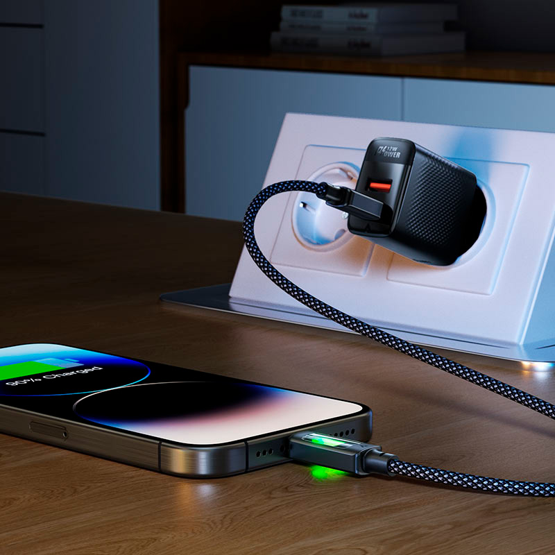 Кабель ACEFAST C21-04 USB-A to USB-C 1.2м Black