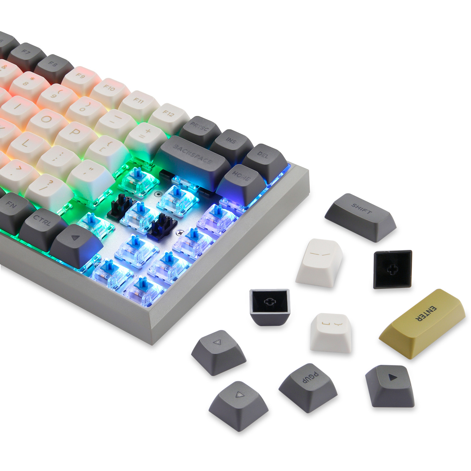 Клавіатура бездротова MOTOSPEED SK84 Outemu Red Switch Gray (MTSK84MR)