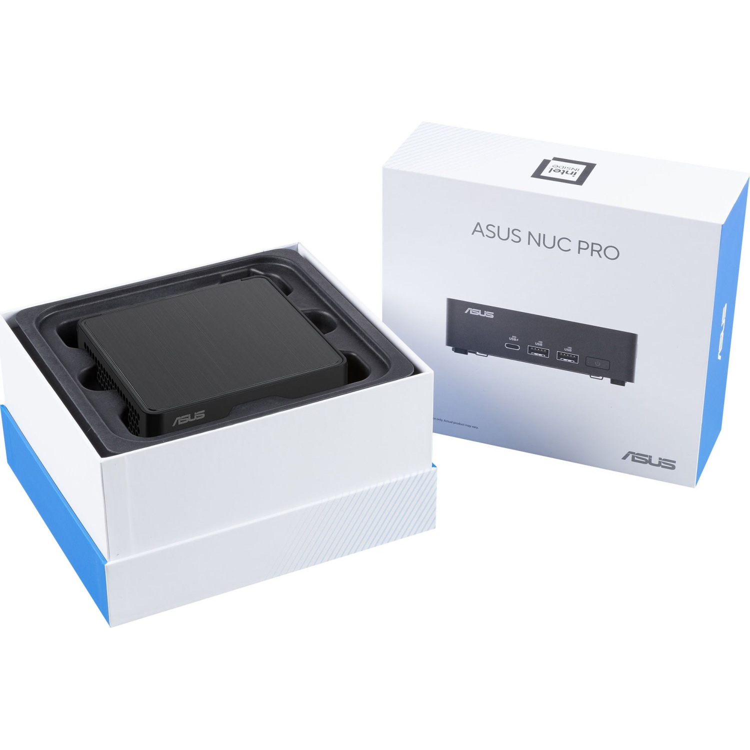 Неттоп ASUS NUC 14 Pro Kit NUC14RVKI3 w/UK cord (Core3-100U 1.2GHz/noRAM/noHDD/WF6/BT) (90AR0062-M00050)