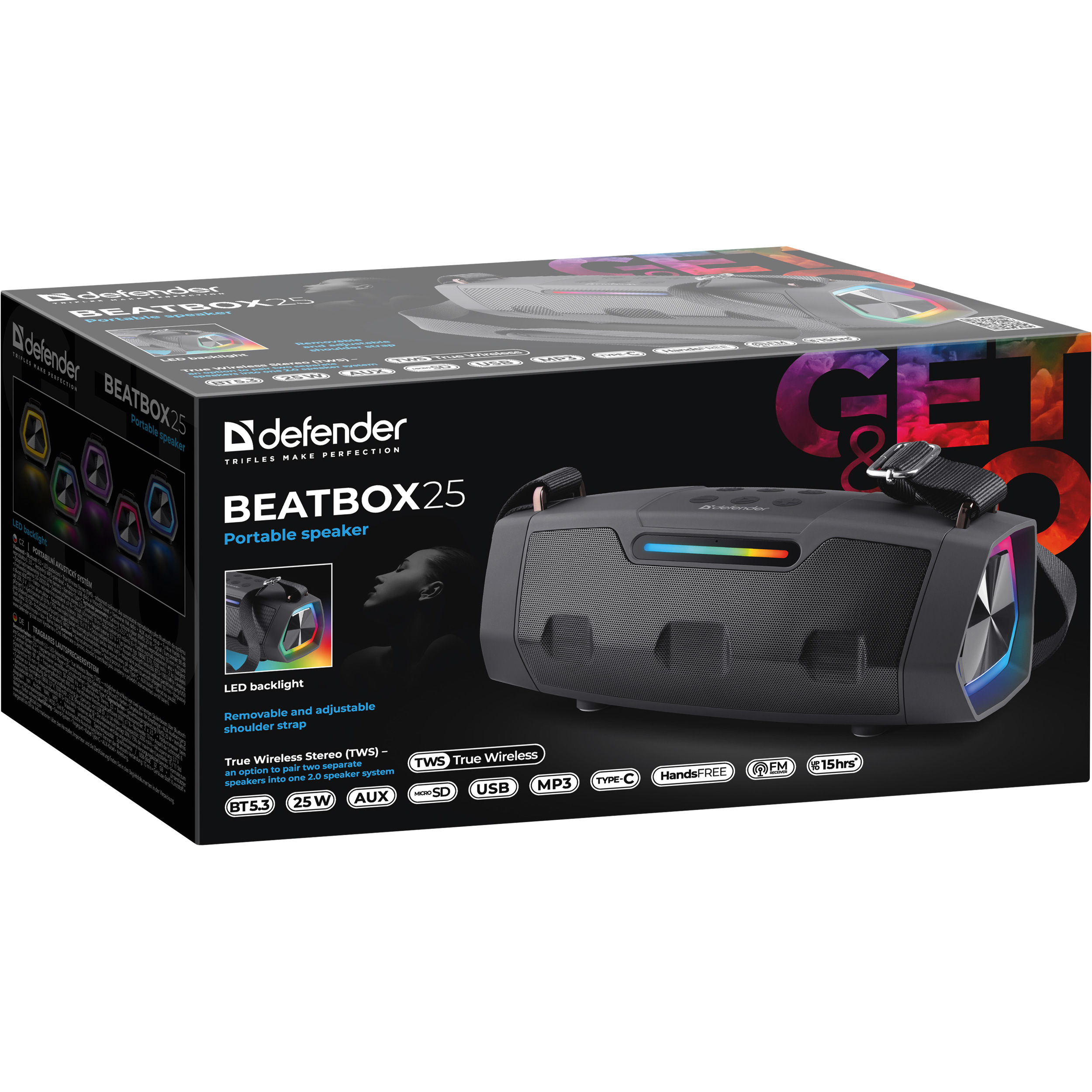 Бумбокс DEFENDER Beatbox 25 (65325)