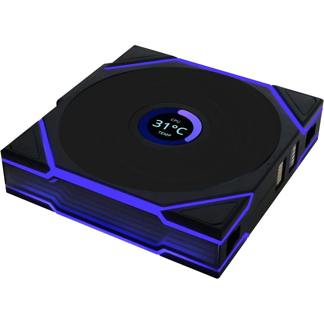Вентилятор LIAN LI Uni Fan TL Wireless LCD 120 Reverse Blade Black (G99.12RTLLCD1W1B.00)