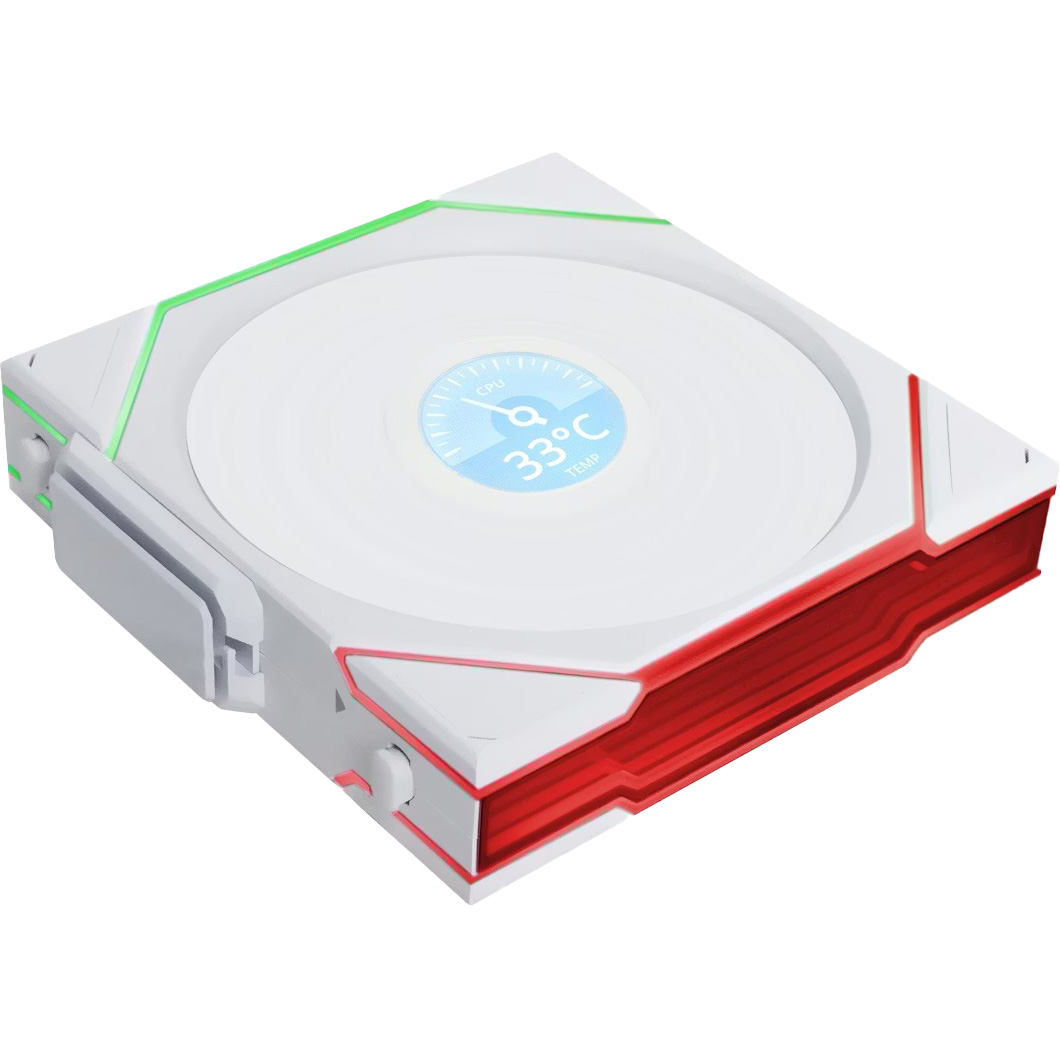 Вентилятор LIAN LI Uni Fan TL Wireless LCD 120 Reverse Blade White (G99.12RTLLCD1W1W.00)