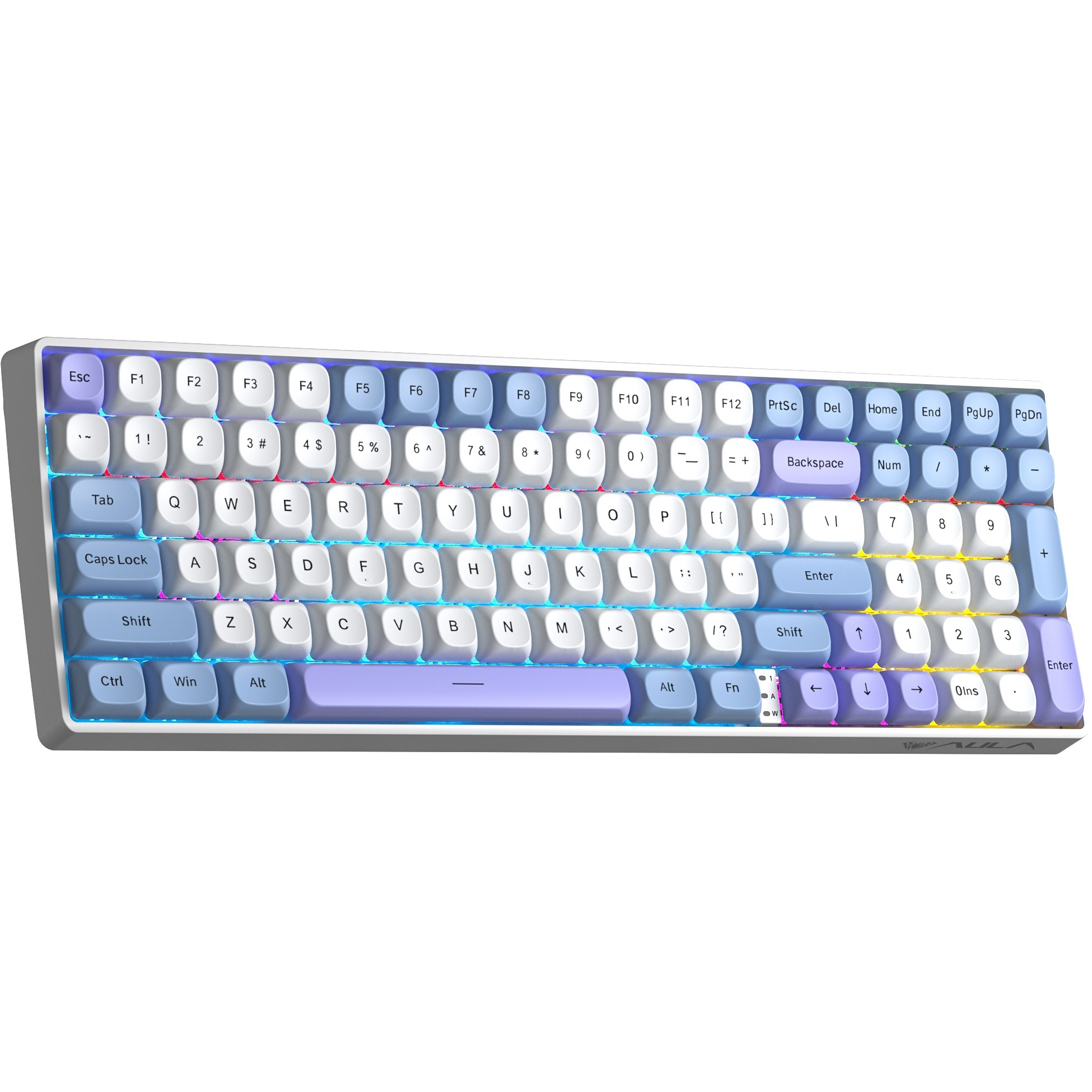 Клавиатура беспроводная AULA S100 Pro KRGD Red Switch White/Blue (6948391205762)
