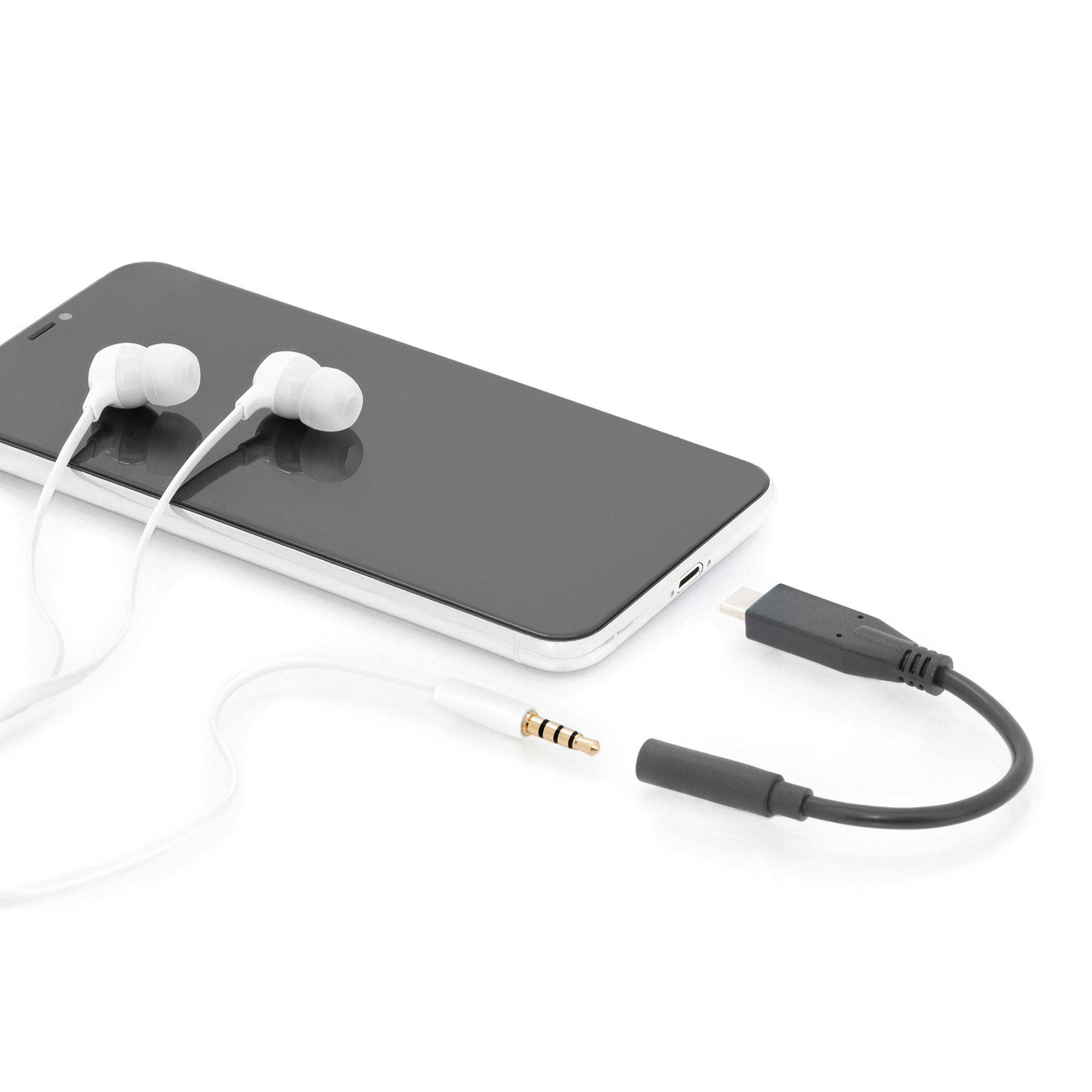 Адаптер DIGITUS USB-C to 3.5mm USB-C to 3.5mm Black (AK-300321-002-S)