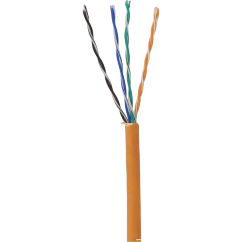 Кабель мережевий ОДЕСКАБЕЛЬ UTP Cat.5e КПВонг-HF-ВП (350) LSOH 4x2x0.50 CU Orange 305м (49235)
