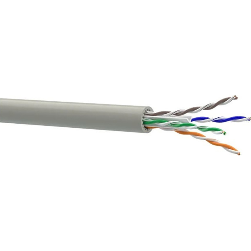 Кабель мережевий ОДЕСКАБЕЛЬ UTP Cat.6 КПВ-ВП (250) 2x2x0.55 CU Gray 305м (7999061)