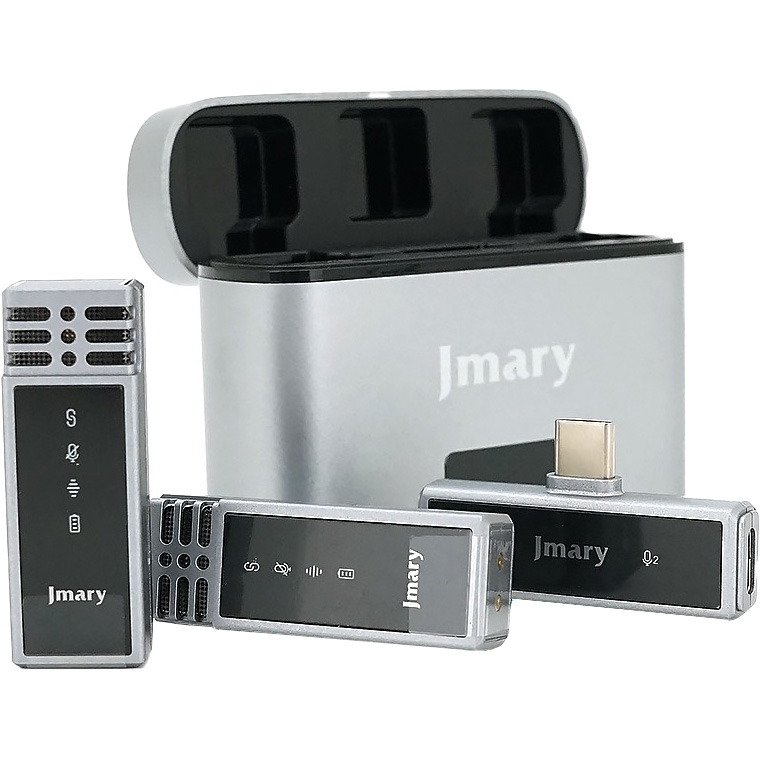 Бездротовий петличний мікрофон JMARY MW-15 2.4G wireless Microphone for Mobile Type-C Silver