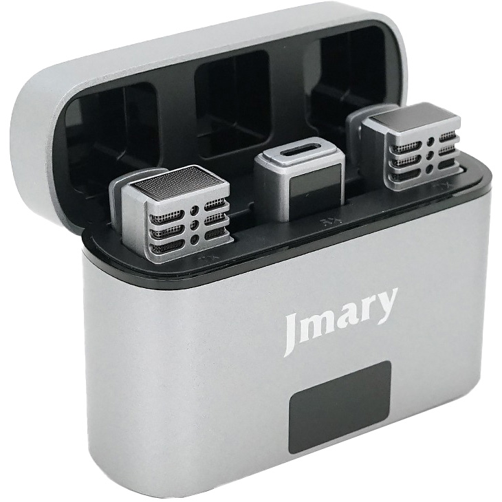 Бездротовий петличний мікрофон JMARY MW-15 2.4G wireless Microphone for Mobile Type-C Silver