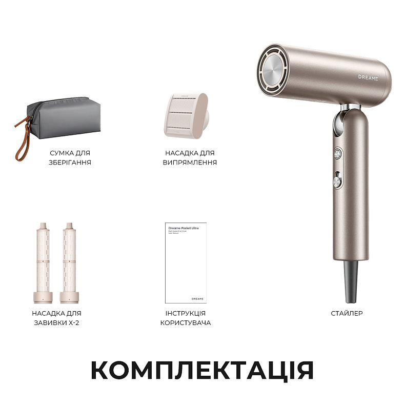 Мультистайлер DREAME Pocket Pro 3in1 Titanium (AHD51PRO_T)