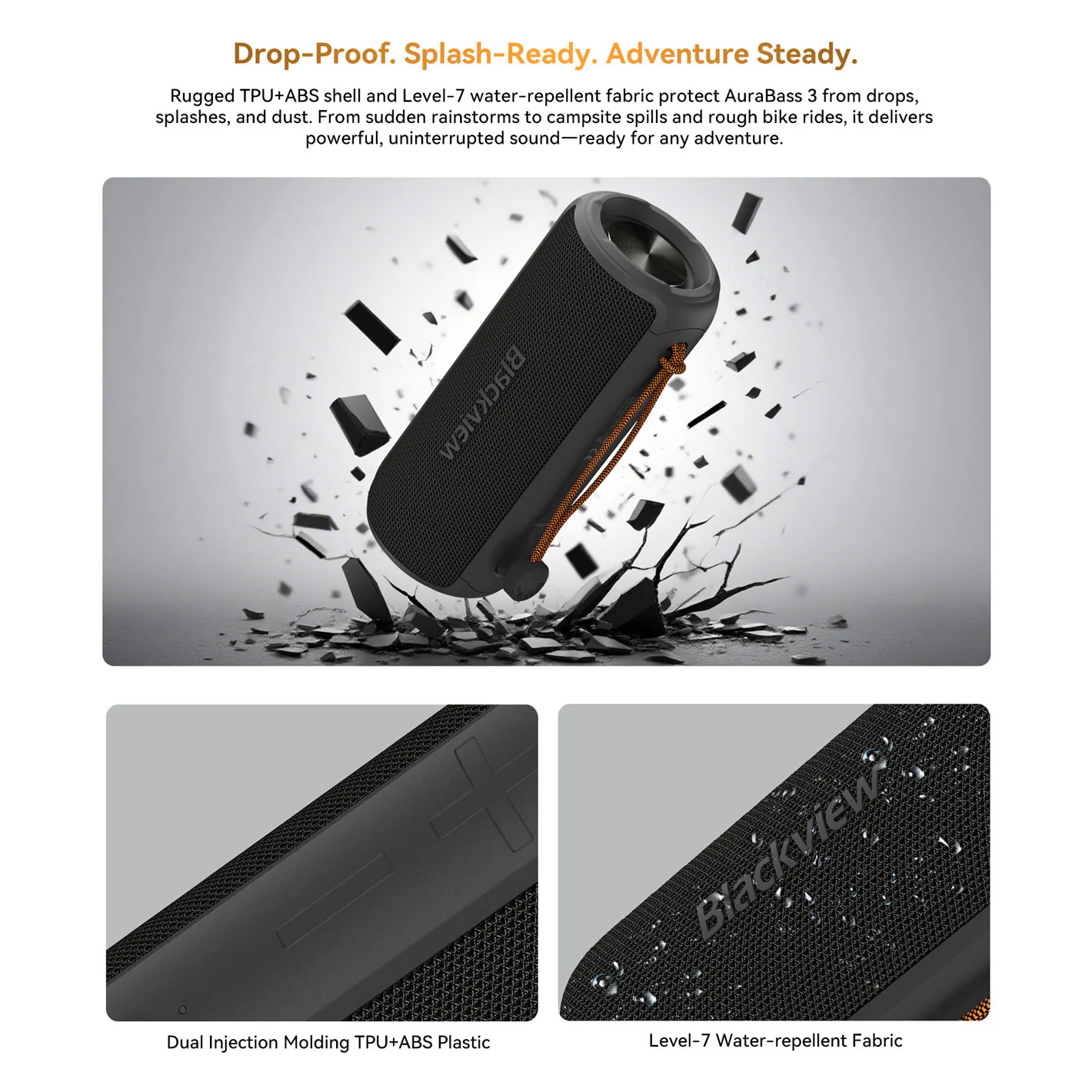 Портативная колонка BLACKVIEW AuraBass 3 Blue