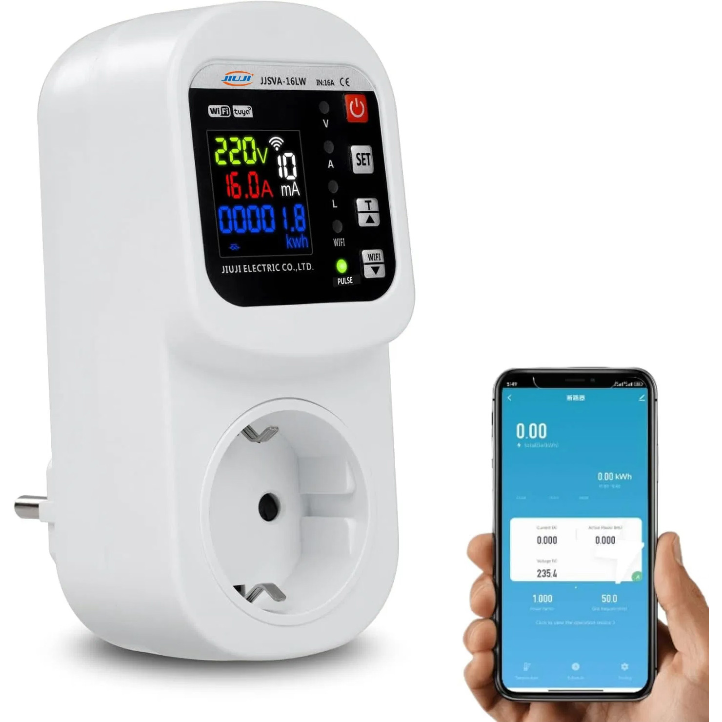 Реле напряжения с контролем тока и мощности MAXPRO JJSVA-16LW