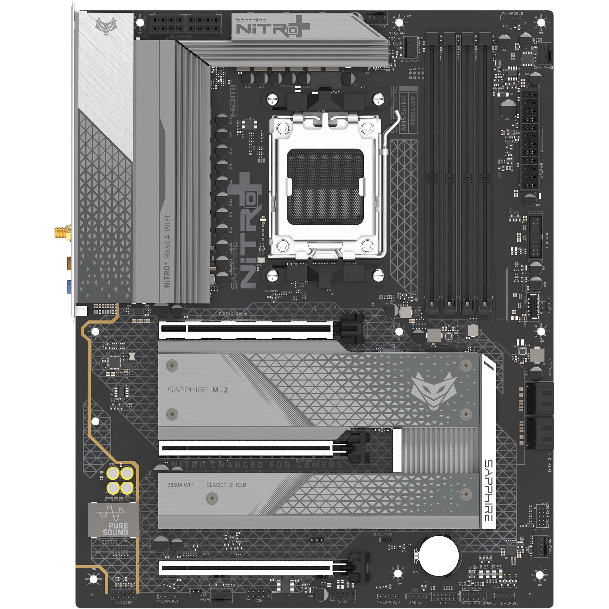 Материнская плата SAPPHIRE Nitro+ B850A WiFi 7 (52123-03-40G)
