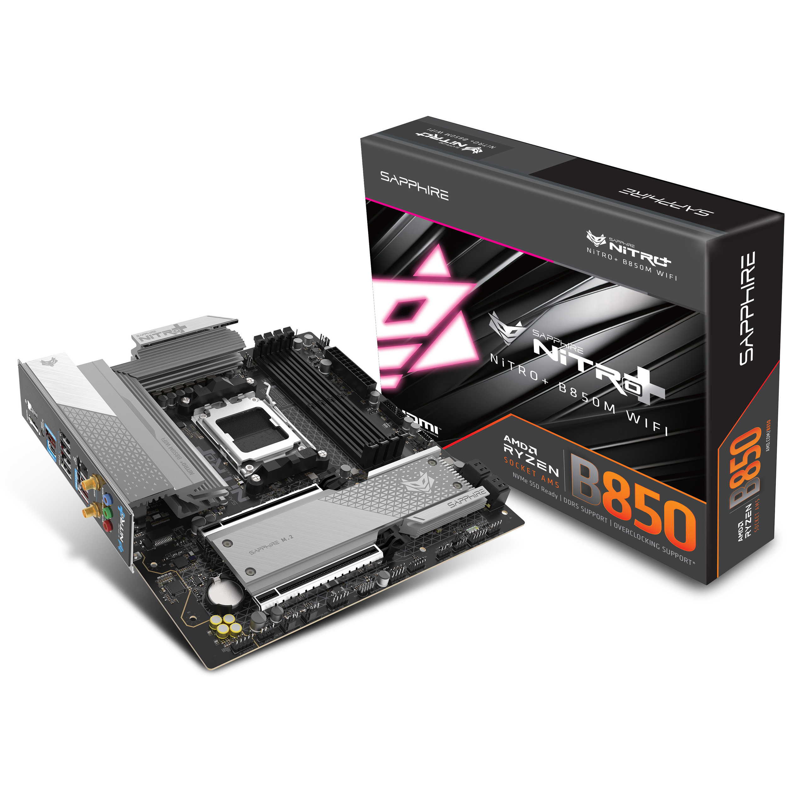 Материнська плата SAPPHIRE Nitro+ B850M WiFi (52123-01-40G)
