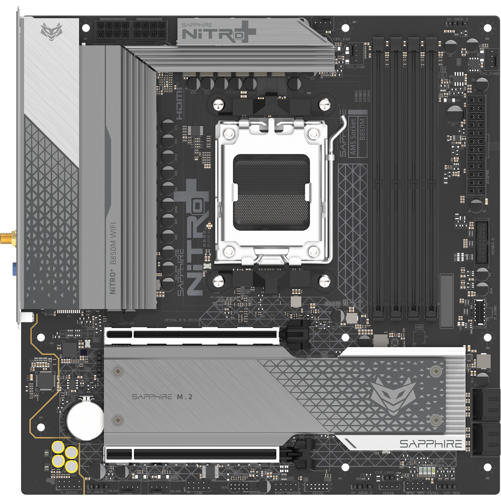 Материнська плата SAPPHIRE Nitro+ B850M WiFi (52123-01-40G)