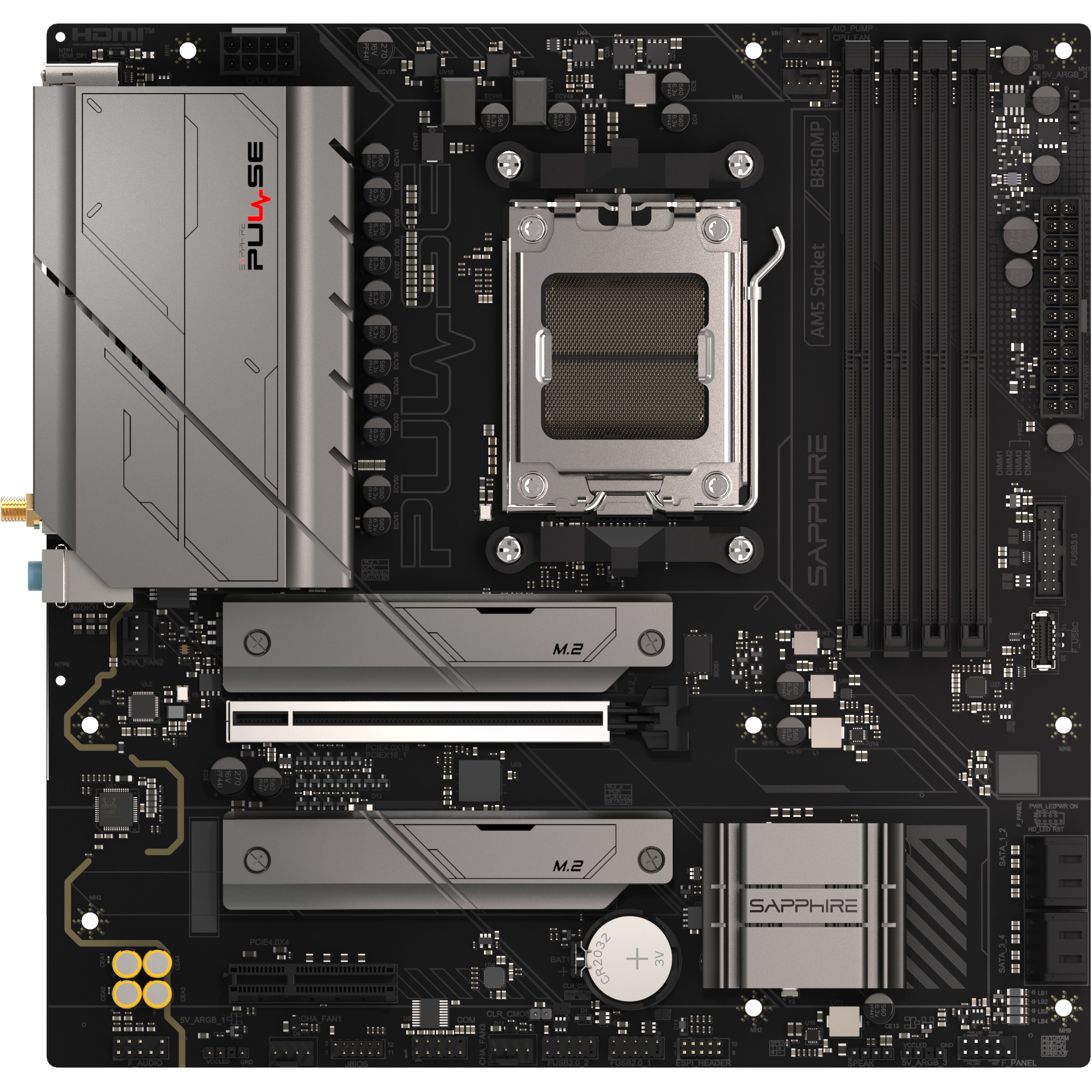 Материнская плата SAPPHIRE Pulse B850M WiFi (52123-04-40G)