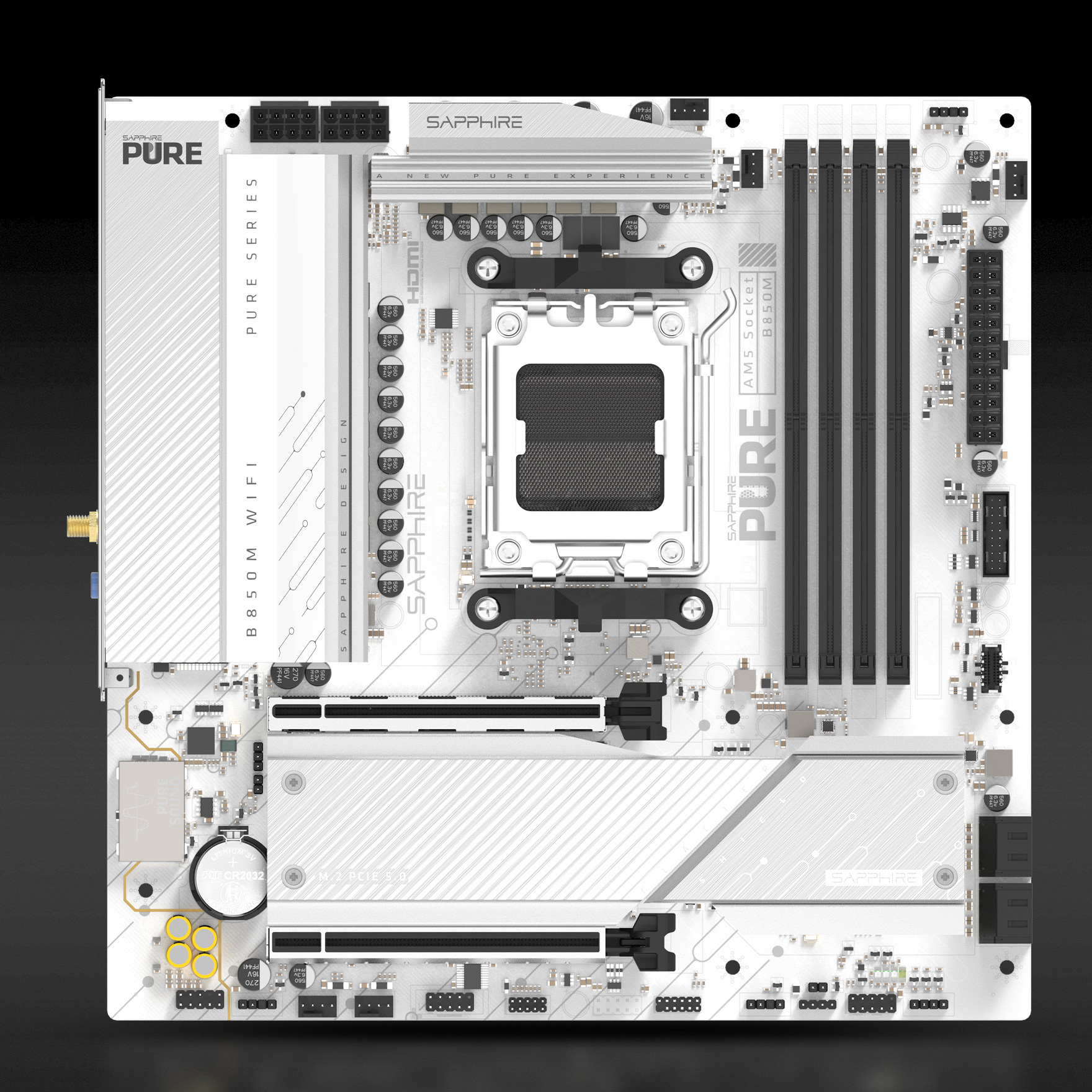 Материнська плата SAPPHIRE Pure B850M WiFi (52123-02-40G)