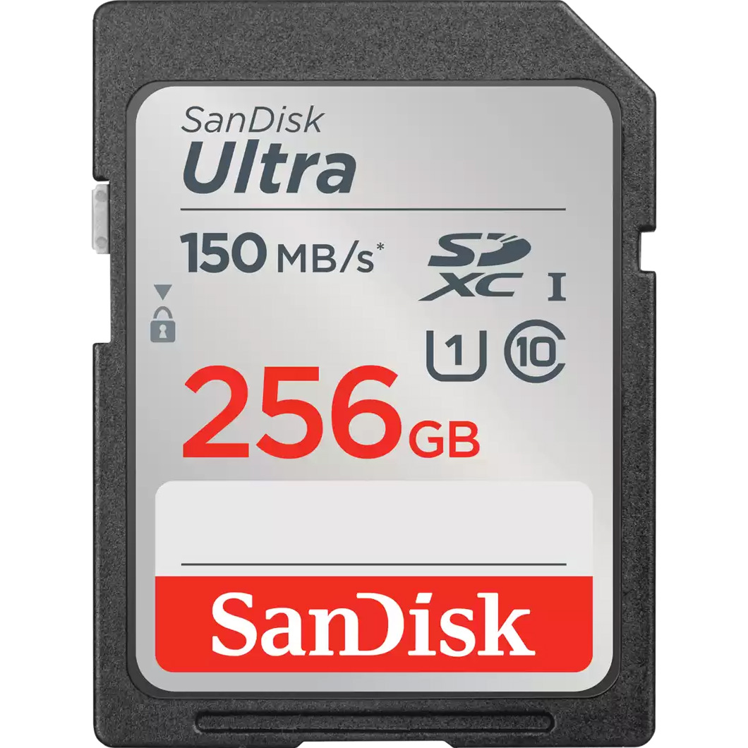 Карта памяти SANDISK SDXC Ultra 256GB UHS-I Class 10 (SDSDUNC-256G-GN6IN)
