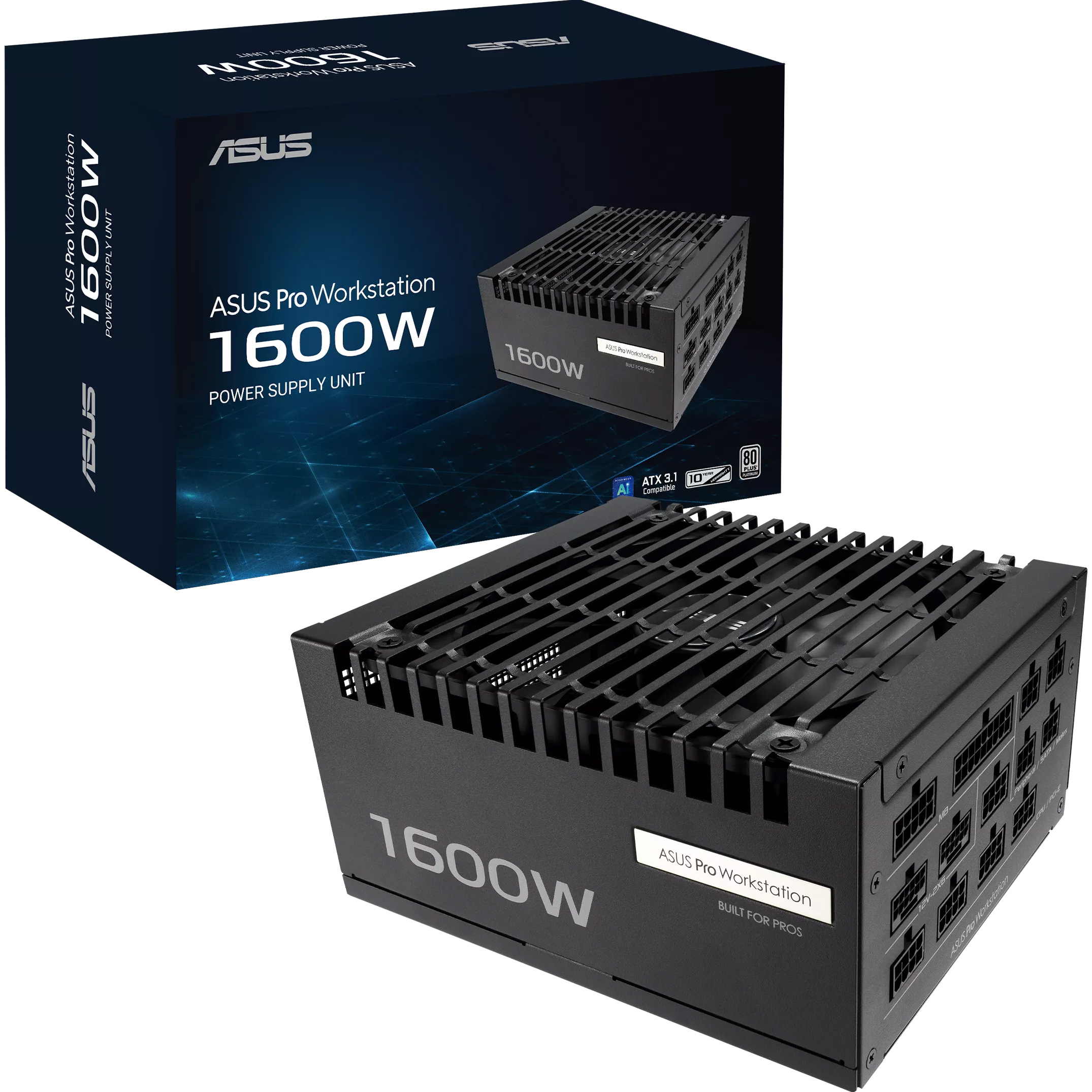 Блок питания 1600W ASUS Pro WS 1600W Platinum (ASUS-PRO-WS-1600P)