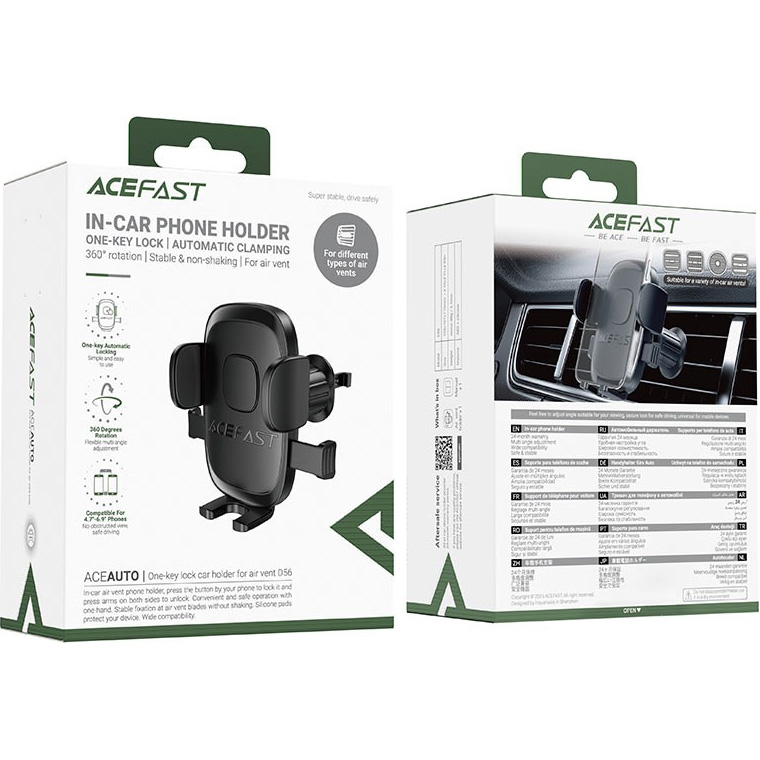 Автотримач для смартфона ACEFAST D56 Car Mount Holder Black