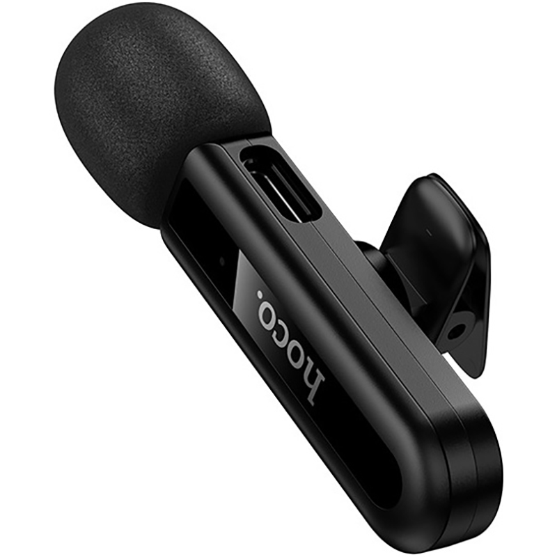 Беспроводной петличный микрофон HOCO L20 Fair Lightning Black