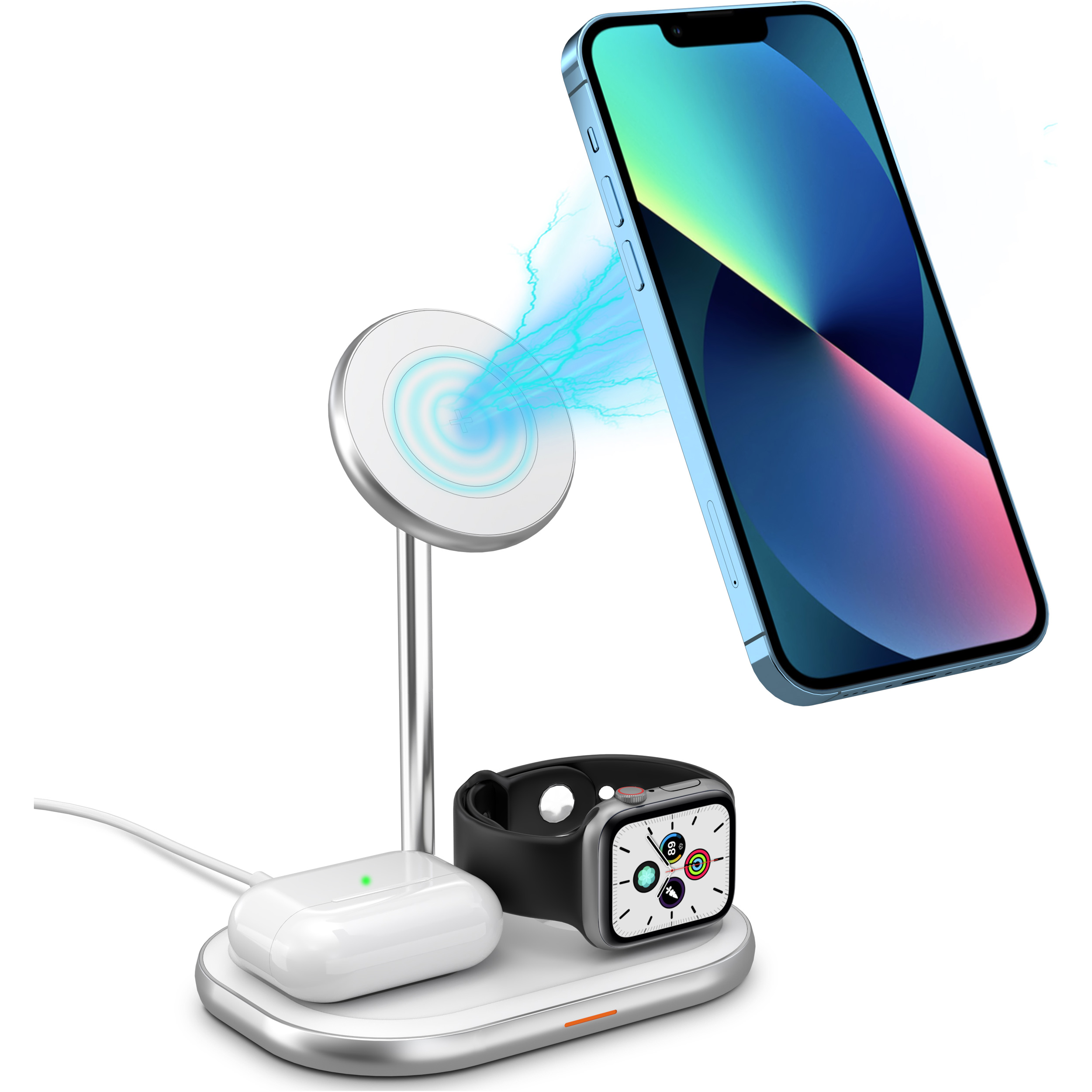 Беспроводное зарядное устройство ENERGIZER 3-in-1 Magnetic Wireless Charger 15W