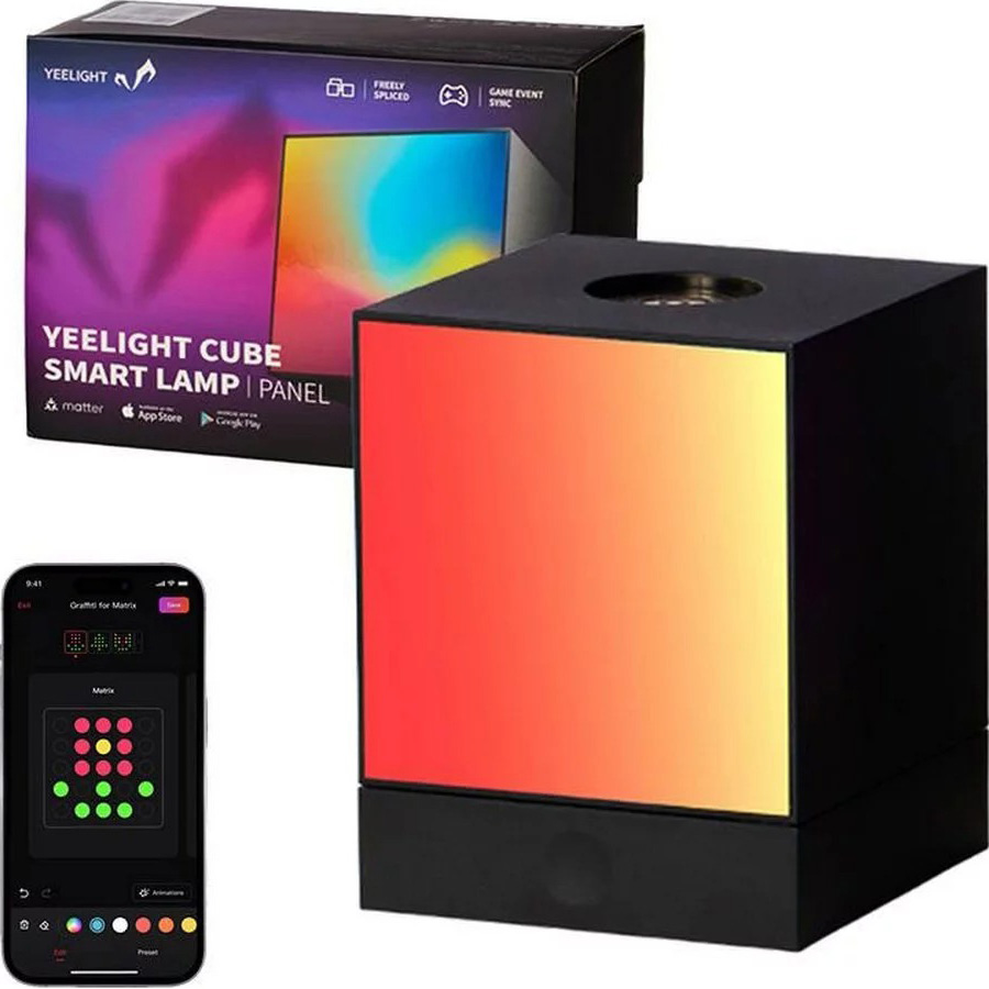Смарт-світильник YEELIGHT Cube Smart Lamp Panel + Base (YLFWD-0009)