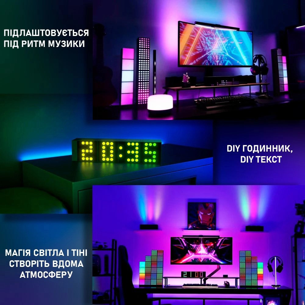 Смарт-світильник YEELIGHT Cube Smart Lamp Panel + Base (YLFWD-0009)
